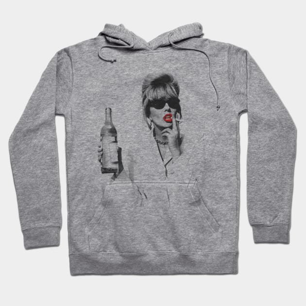 Patsy Stone Vintage Fan Art Design Hoodie by Jazz In The Gardens